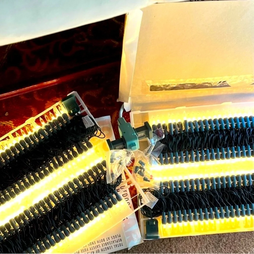 VTG '96 New Open Box 2 Sets 100 Per Clear Indoor/Outdoor Super Brite Mini Lights